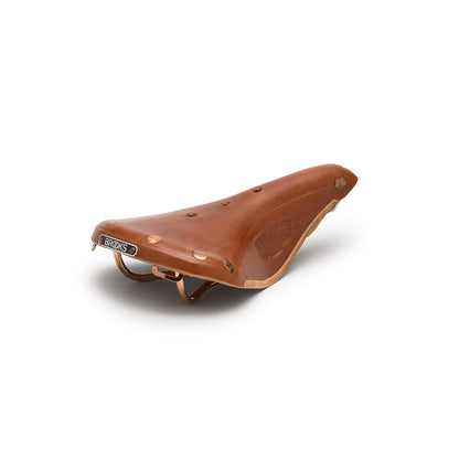 Brooks England B17 - Sillín de Bicicleta Hecho a Mano de Piel (Acero, Titanio, Cobre) - Especial B17 - Una talla - Miel