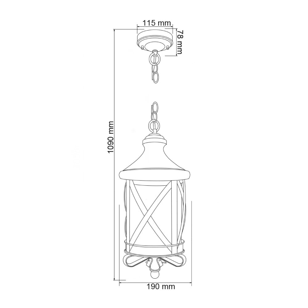 Tecnolite Farol de Exterior, color Bronce Antiguo FTL-4001/BA