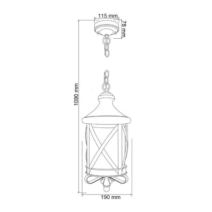 Tecnolite Farol de Exterior, color Bronce Antiguo FTL-4001/BA