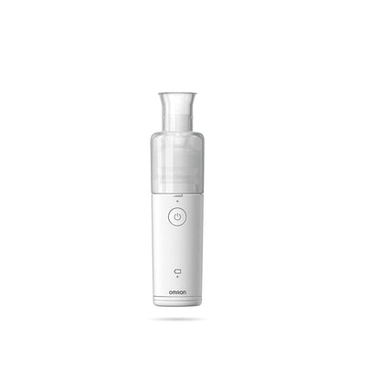 OMRON MicroAIR NE-U100 Nebulizador Portátil, Silencioso y Compacto | Tecnología Mesh, nebuliza en cualquier posición (360°). Tamaño bolsillo, 120 g. Uso con 2 pilas, aprox. 4 h. Garantía 3 años.