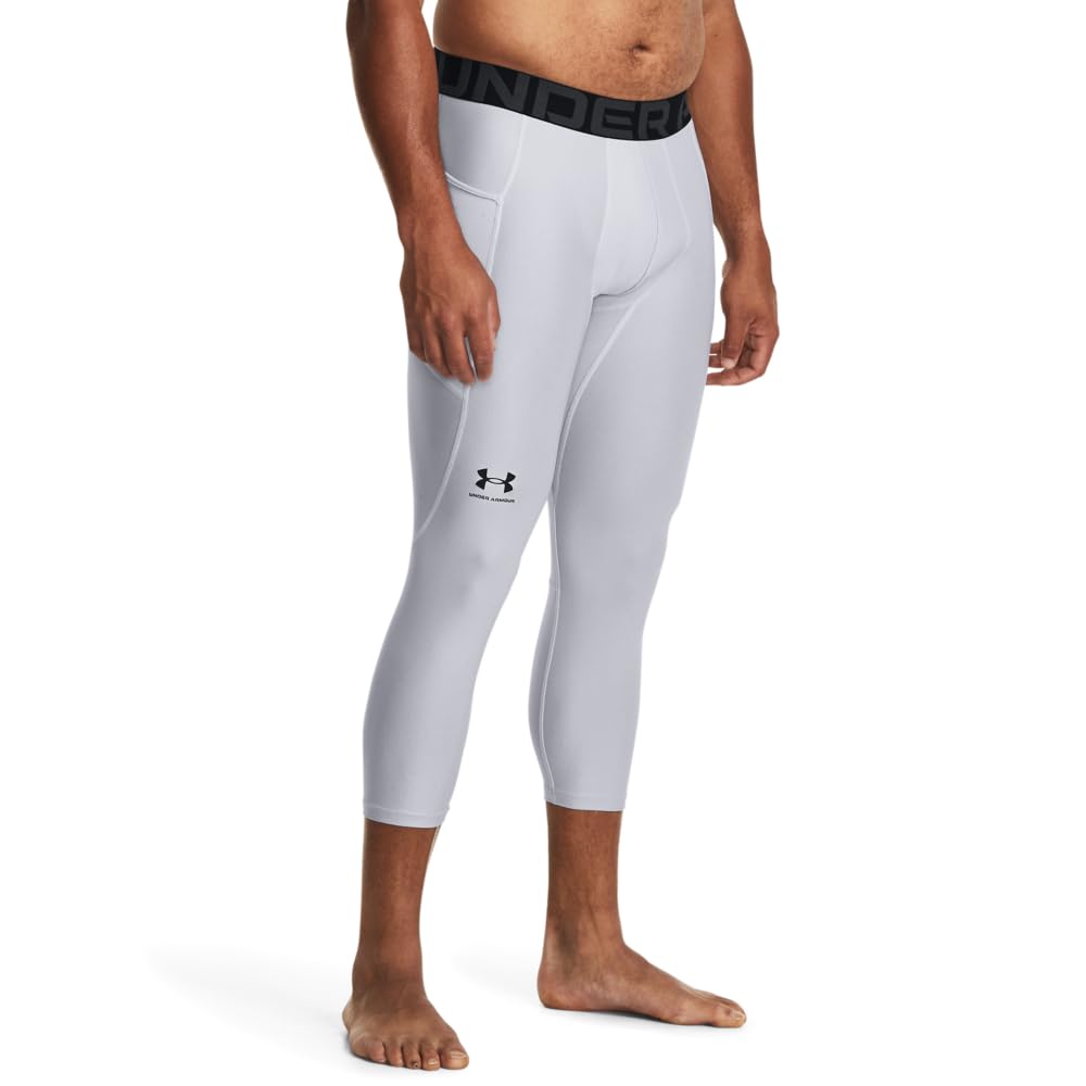 Under Armour Armour Heatgear 3/4 Leggings Pantalones para Hombre - Mod Gris (011) - Negro - G