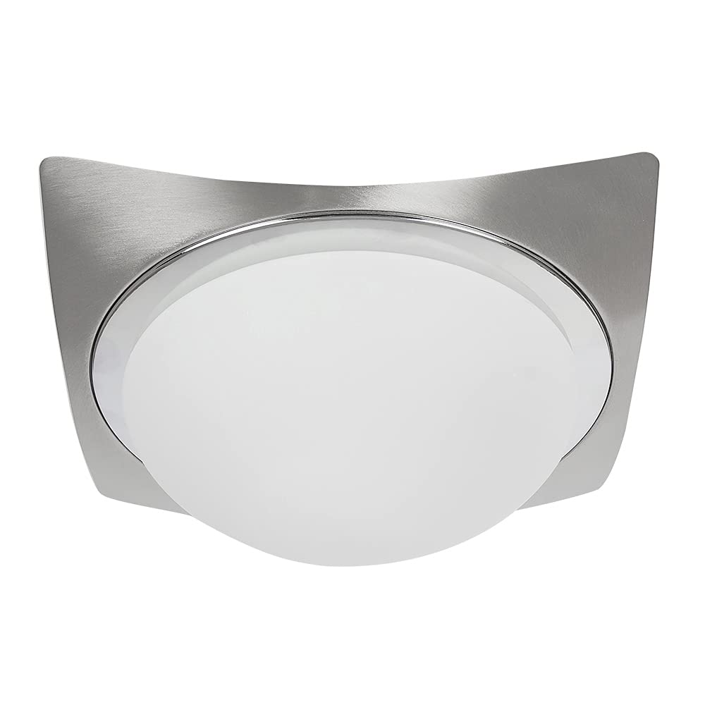 Tecnolite Lámpara de Techo, Base E27, Iluminación Moderna, Luz de Techo Industrial, Color Satinado, 100 - 240 V,