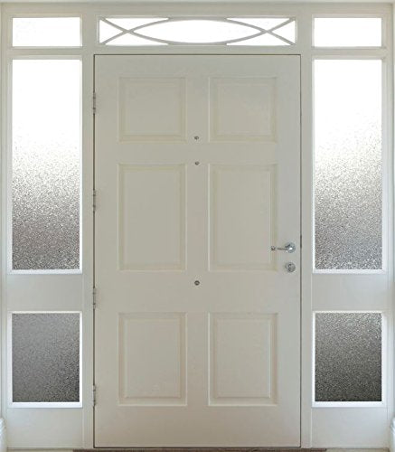 Gila Decoración de privacidad con luces laterales para entrada y ventana residencial, película estática para bricolaje, sin pegamento, sin adhesivo, 1 pie x 6.5 pies (12 x 78 pulgadas) (6.5 pies cuadrados)