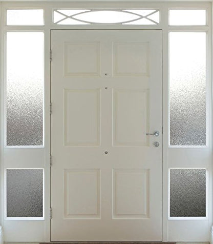 Gila Decoración de privacidad con luces laterales para entrada y ventana residencial, película estática para bricolaje, sin pegamento, sin adhesivo, 1 pie x 6.5 pies (12 x 78 pulgadas) (6.5 pies cuadrados)