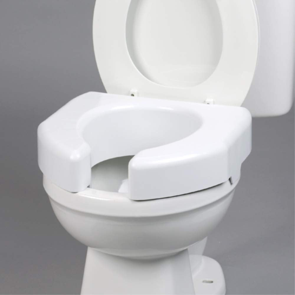 ableware Basic parte delantera abierta asiento de inodoro elevado (725790000)