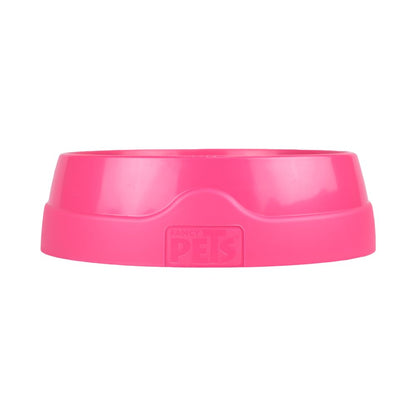 Fancy Pets Plato Plástico para Perros 24 Oz, Ligero y Resistente, Fácil de Limpiar, con Agarradera, Colores Surtidos