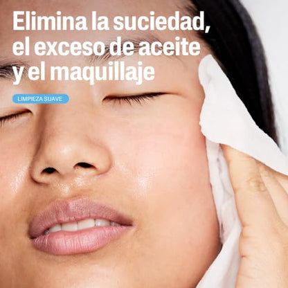 Cetaphil Toallitas de Limpieza Facial Ultra Suaves Piel Sensible 25 Toallas | Eliminan suciedad, maquillaje e impurezas sin resecar, con aloe vera, niacinamida y pantenol para todo tipo de piel sensible.