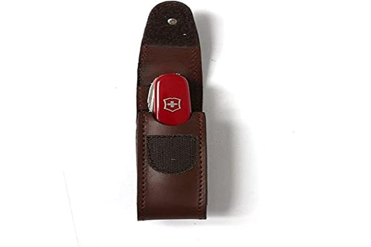 Victorinox Funda de Piel 100 mm, Café