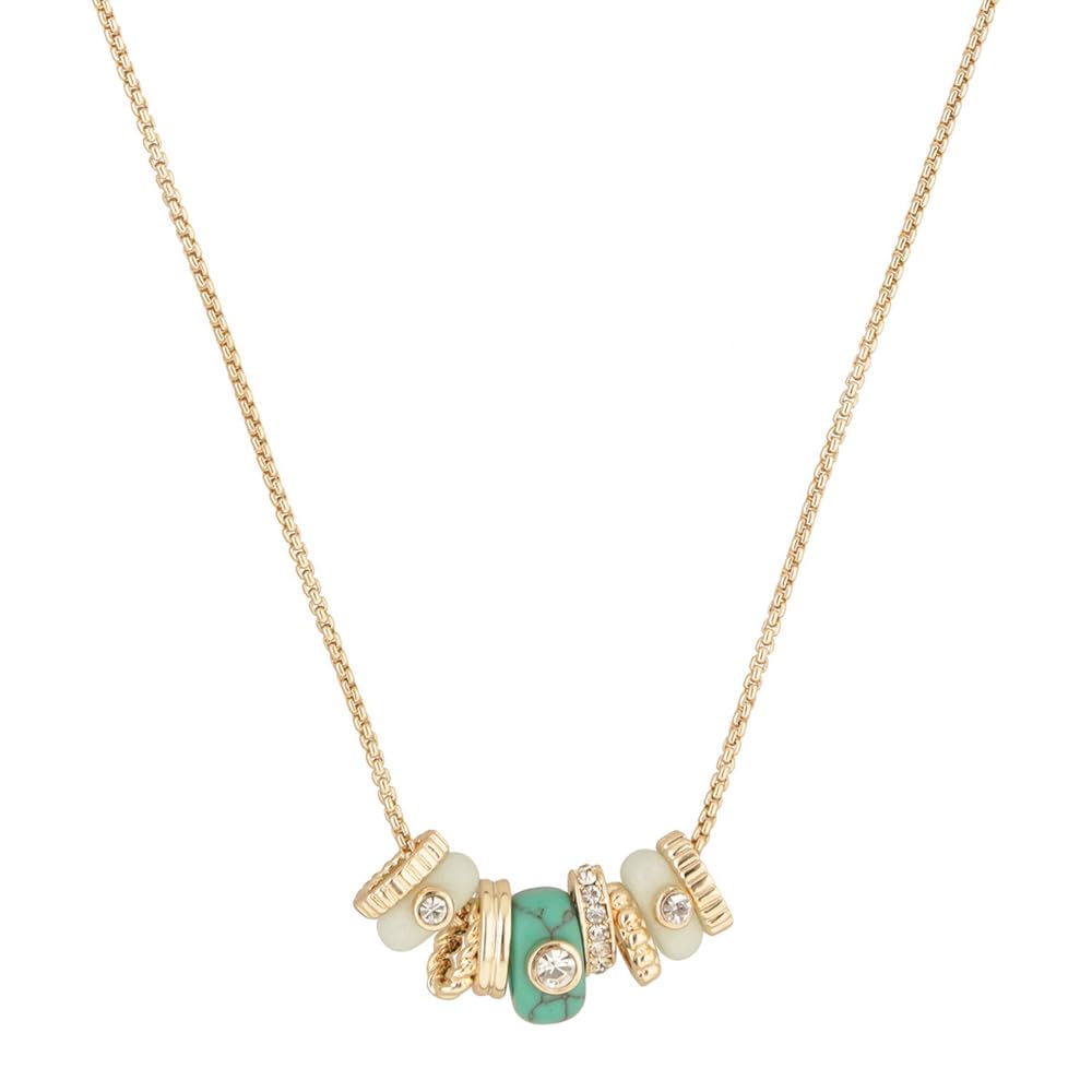 Anne Klein BoxSet Collar Y Aretes Dorado Para Mujer