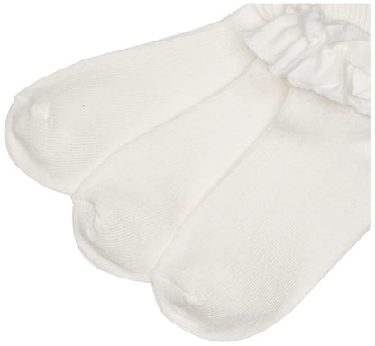 Jefferies Socks Paquete de 3 pares de calcetines para niñas de 2 a 6 años con vueltas