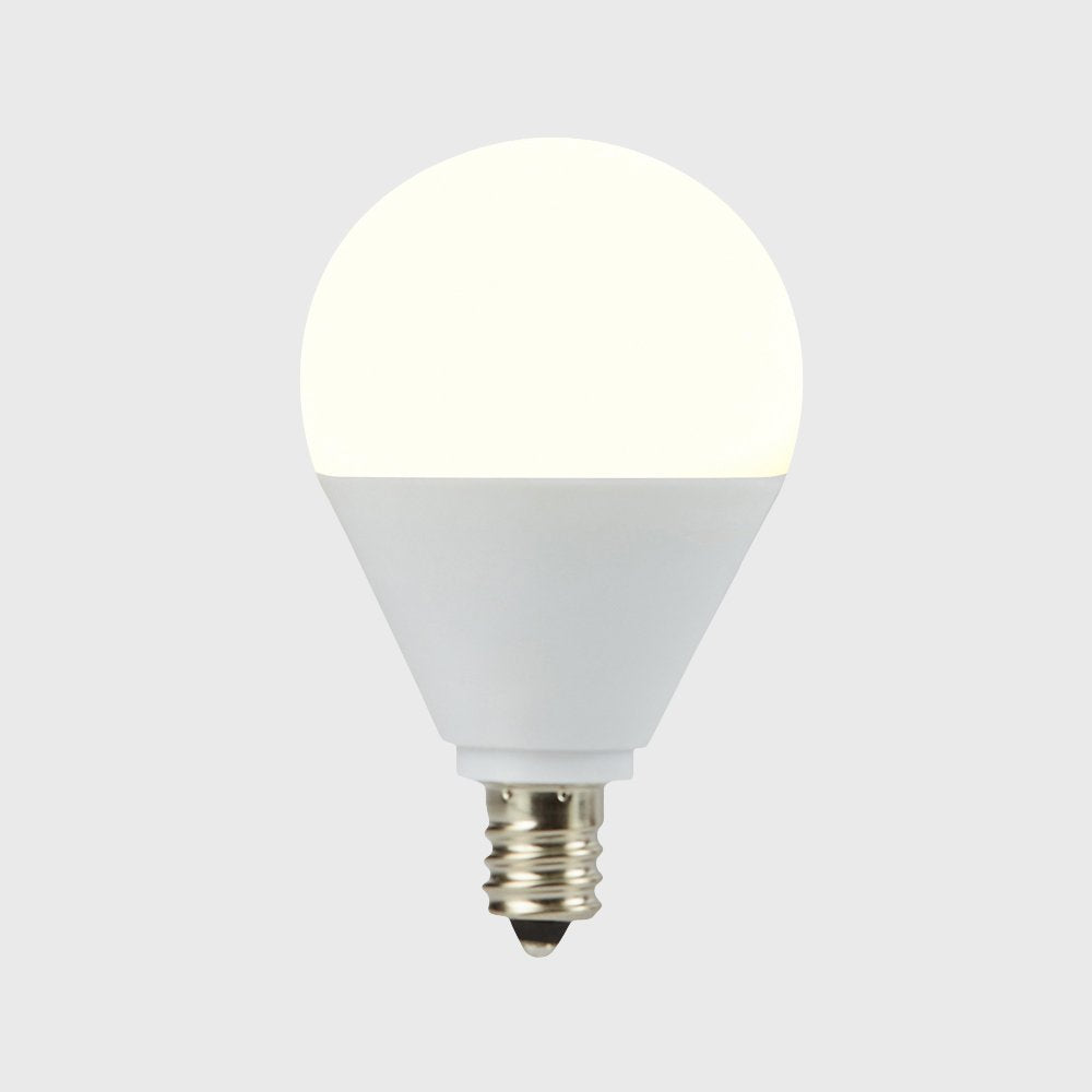 Tecnolite - Foco G45 Globo LED 4 W, Luz Suave Cálida, Base E12, No atenuable