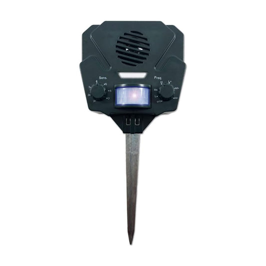 Bird-X Solar Yard Gard Electronic Animal Repeller keeps unwanted pests out of your yard with ultrasonic sound-waves