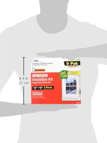 Frost King Kit de aislamiento para ventana, 9-Pack, Transparente