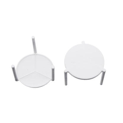 Party Essentials Soportes desechables de plástico para pizza, ahorradores, apiladores de trípode, cajas de catering y comida para llevar, paquete de 200, color blanco