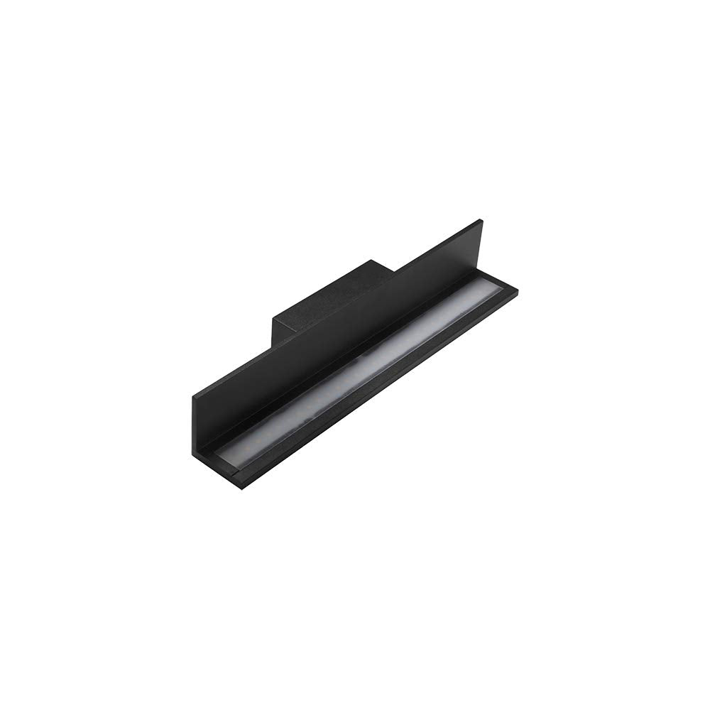 Illux de México Lámpara de pared LED, diseño moderno, aluminio, luz cálida (2700 K), ideal en salas, recepciones, ML-4605.N, Negro