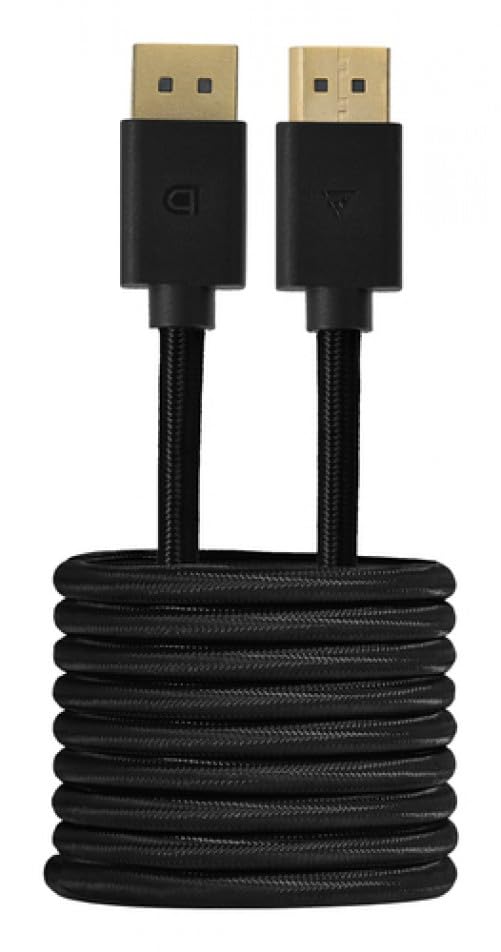 Cable DisplayPort 1.4 Game Factor DTD400 Alta Velocidad Para Gaming 2mt 4K 120Hz HDR10 32.4Gbps Conectores Chapa Oro