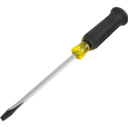 Klein Tools 6007DD driver de demolición Keystone de 5/16 pulgadas, hoja de 7 pulgadas, construcción de punta a tapa de acero, mango Cushion-Grip, tapa de golpe de gran tamaño, vástago cuadrado con