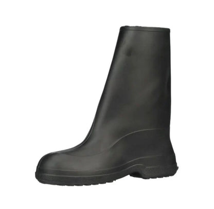 Tingley goma 1400Ã‚ Chanclo de hule de 25.4Ã‚ cm con bota de botón, tamaño mediano, color negro