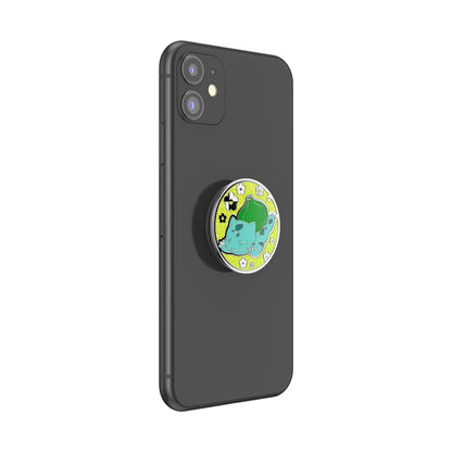 PopSockets - Soporte calcomanía para teléfono, Esmalte Bulbasaur | Sujeción cómoda y segura, anticaídas, soporte, Pokemon, Gengar, Eevee, para iPhone/iPad/Kindle/Android