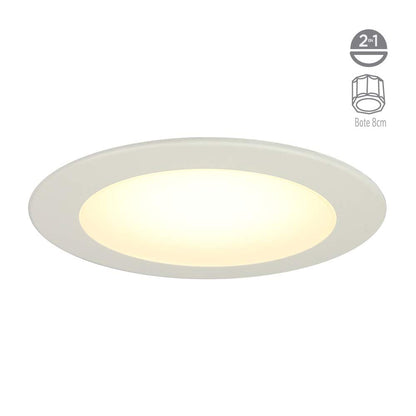 Tecnolite Connect Lámpara de Techo LED Inteligente con Wifi, Tecnolite Connect, Modelo 09YDLED432MVBTCW, Luz Cálida, Contenido: 1 Lámpara de Techo, Terminado Blanco