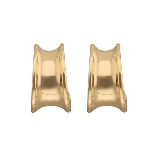 Napier Aretes Bitono Para Mujer | Mediano, poder inversor, dorado golden links