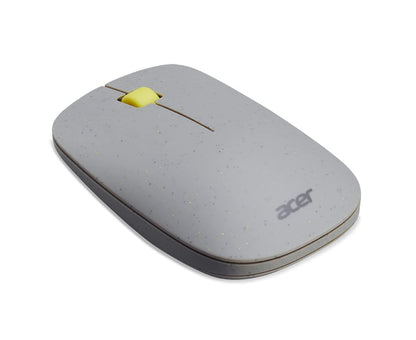 acer Vero Mouse de 3 Botones | 2.4 GHz inalámbrico | 1200 dpi | Fabricado con Material Reciclado postconsumo (PCR) | Certificado Funciona con Chromebook | Gris