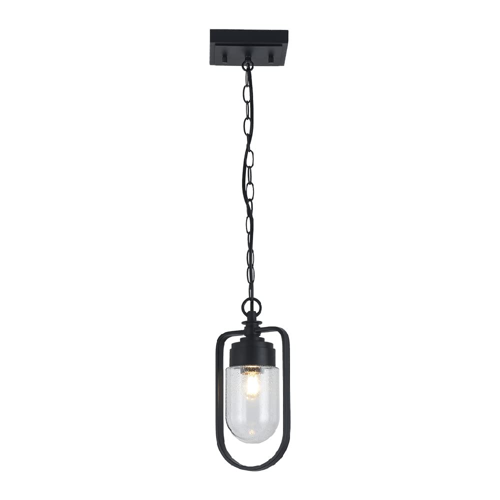 Tecnolite Lámpara Colgante de Cristal 1.50 m de Altura, Potencia Máx. 60 W, 1 Base E27, No incluye foco