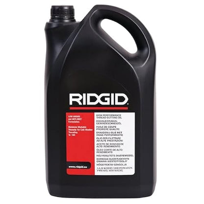 RIDGID - Aceite para Cortar Roscas 74012, Alto Rendimiento, 1 Galón, Tuberías, Eliminación de Metal, Plomería Profesional
