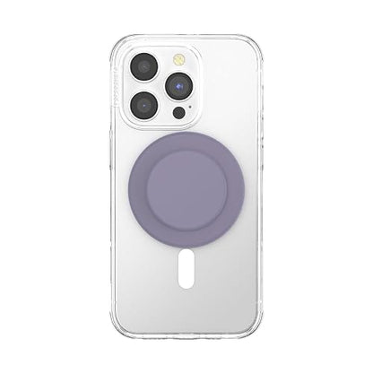 PopSockets - Agarre Redondo para teléfono Compatible con MagSafe, Anillo Adaptador Incluido, Soporte para teléfono, Carga inalámbrica, Compatible con Suave Tacto al anochecer