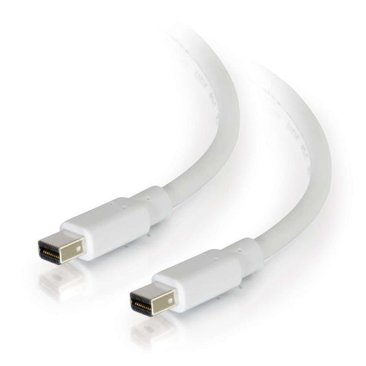 C2G 54411 Mini DisplayPort Cable M/M - Digital Audio Video, White (6 Feet, 1.82 Meters)