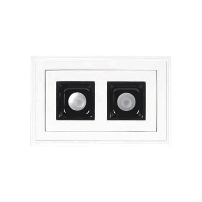Tecnolite Lámpara Downlight LED Empotrable de Yeso, Sin Marco, 12 W, Luz Suave Cálida, LED integrado