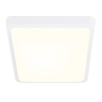 Tecnolite - Lámpara LED de Techo, Color Blanco, Luminario Cuadrado para Sobreponer, Luz Cálida Suave, 20 W