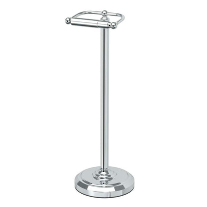 Gatco 1436C, Sujetador para papel Higienico en Pedestal, Chrome Large, 22 pulgadas