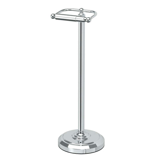 Gatco 1436C, Sujetador para papel Higienico en Pedestal, Chrome Large, 22 pulgadas
