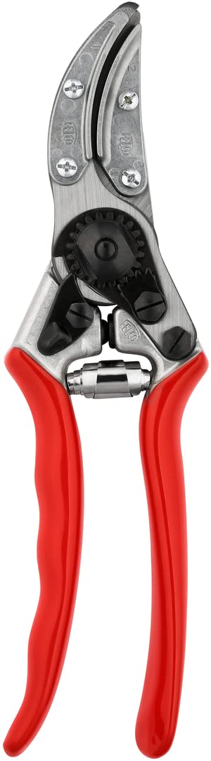 FELCO Tijeras de podar Rosas (F 100) – Podadoras de jardín de Acero de Alto Rendimiento de fabricación Suiza con una Sola Mano