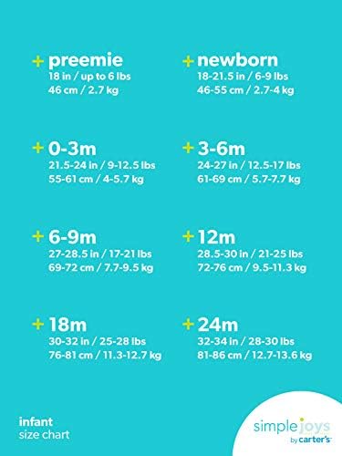 Simple Joys by Carter's 6-pack Short-sleeve Bodysuit BodyBebé-Niñas