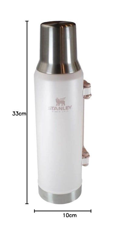 Stanley Classic Mate Termo 1.2 L | Acero Inoxidable Rosa, tapa multiusos, asas plegables, capacidad 1.2 Lt, garantía de por vida