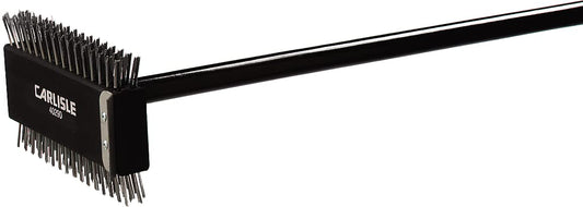 SPARTA 4029000 - Cepillo para Polvo para Parrilla de Acero Inoxidable, raspador para Parrilla con cerdas de Metal, 30.5 Pulgadas, Color Negro