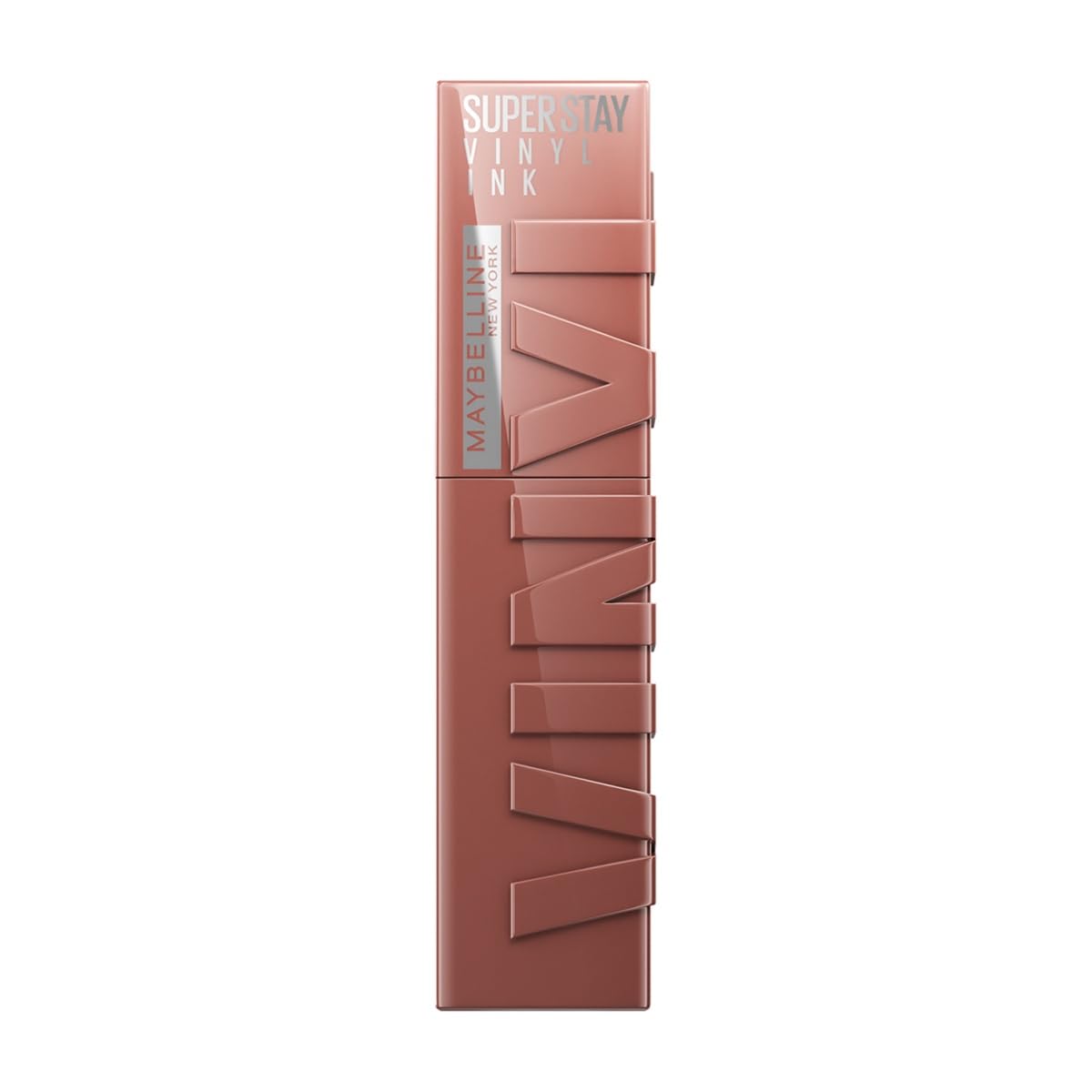 Maybelline Super Stay Vinyl Ink, Labial Líquido de Larga Duración, Efecto Vinilo y Acabado Brillante Instantáneo, Color Intenso por Hasta 16 Horas, Tono Punchy