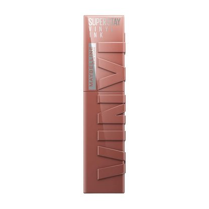 Maybelline Super Stay Vinyl Ink, Labial Líquido de Larga Duración, Efecto Vinilo y Acabado Brillante Instantáneo, Color Intenso por Hasta 16 Horas, Tono Punchy