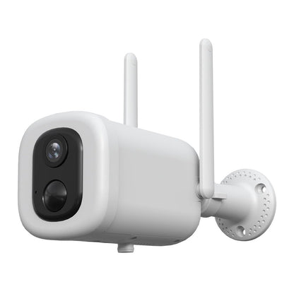 Tecnolite Connect - Cámara de Seguridad Exterior WiFi Recargable Inalámbrica con Lámpara LED 4.5 W, Visión Nocturna, Compatible con App móvil, Alexa, Google y Siri, Visión Nocturna, Monitoreo