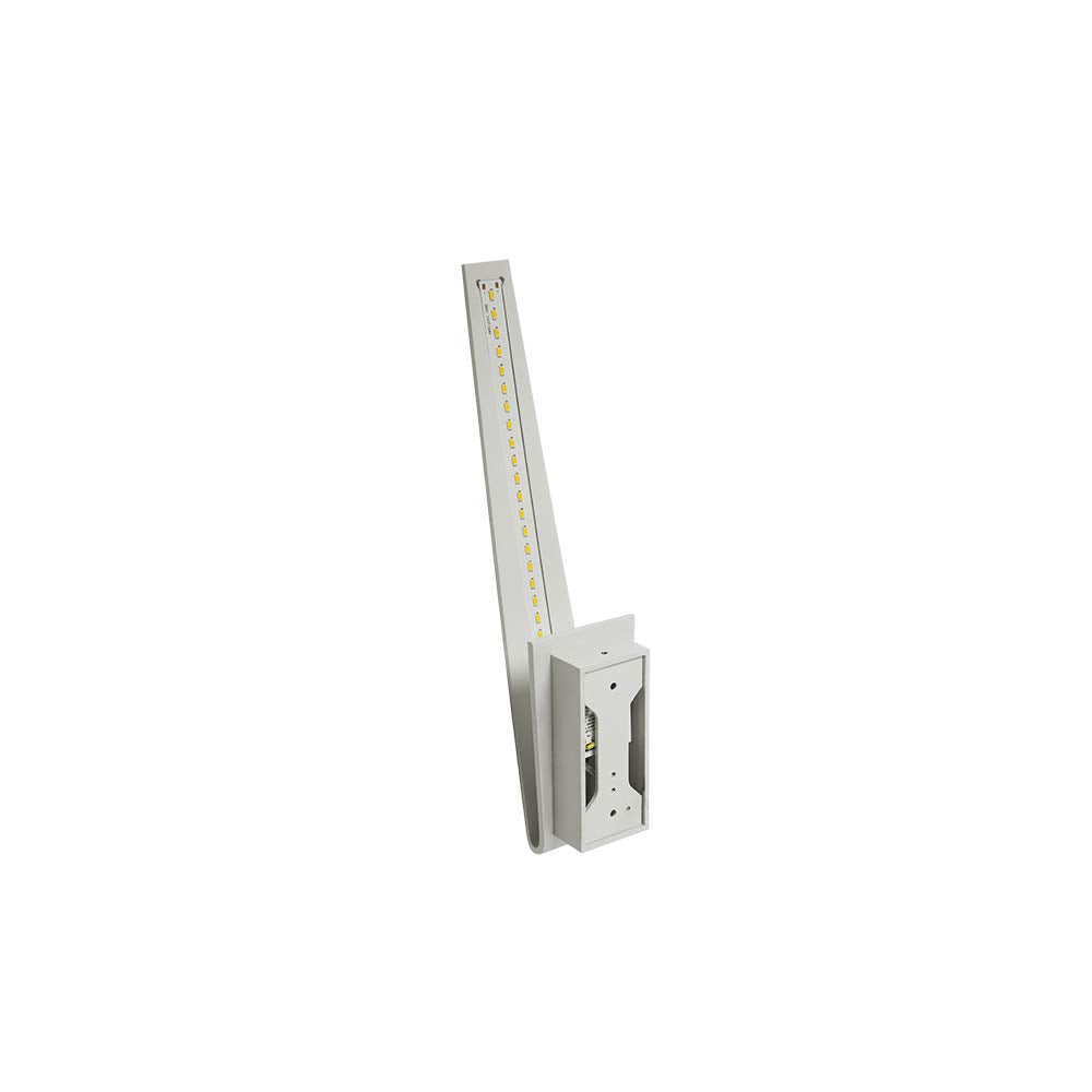 ILLUX Lámpara de pared LED, diseño moderno, aluminio, luz cálida (2700 K), ideal en salas, recepciones, Illux – ML-4603.B, Blanco