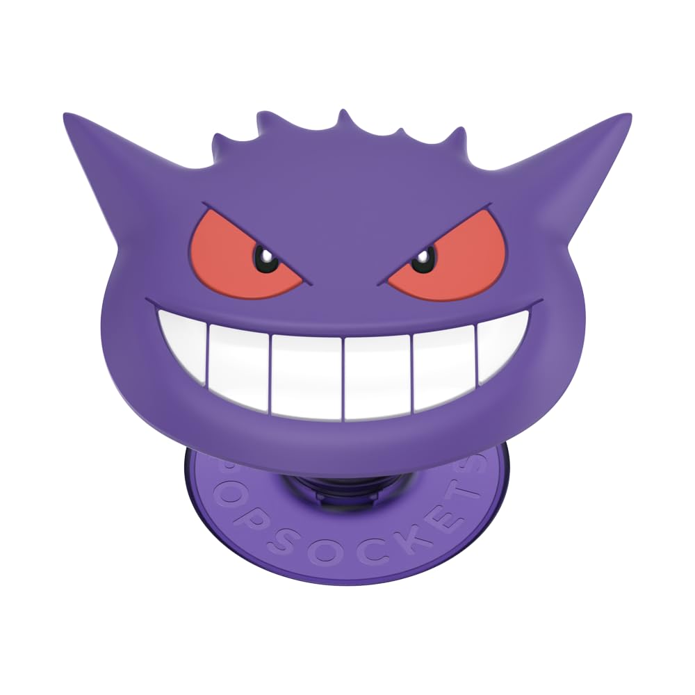 PopSockets - Empuñadura para teléfono con Soporte expandible, Agarre calcomanía, PopOut, Pokemon - Cara de Gengar