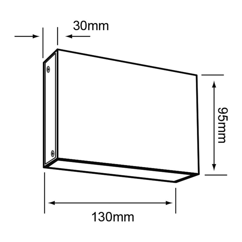 Tecnolite - Lámpara de Pared Arbotante LED 8 W, Luz Cálida Brillante, Interiores, No atenuable, LED integrado