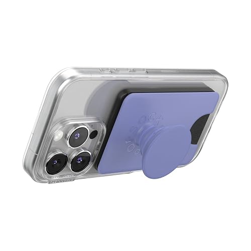 PopSockets - portafolios para teléfono con Agarre expandible y Anillo Adaptador para MagSafe, Soporte para Tarjetas de teléfono, Compatible con Carga inalámbrica, portafolios Compatible con MagSafe