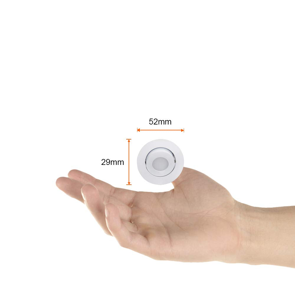 Tecnolite - Lámpara Downlight LED Empotrable Dirigible 3 W, Luz Suave Cálida, Atenuable, LED integrado