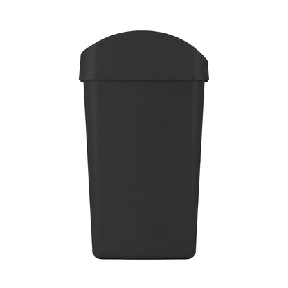 Guateplast Bote de Basura 50 L | Negro, tapa swing removible, libre de BPA, resistente