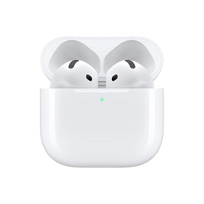 Audífonos inalámbricos AirPods 4 de Apple con Bluetooth, Cancelación Activa de Ruido, Modo Ambiente, Audio Espacial Personalizado, Estuche de Carga con USB-C, Carga inalámbrica, Chip H2