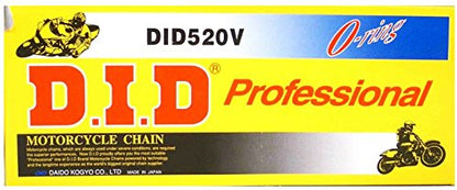 D.I.D. 520STD-128 - Cadena de Acero con eslabones, Acero, 112 Link