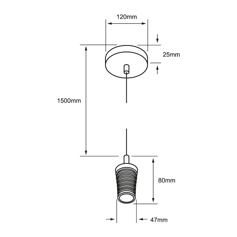 Lámpara Colgante para Sobreponer Tecnolite